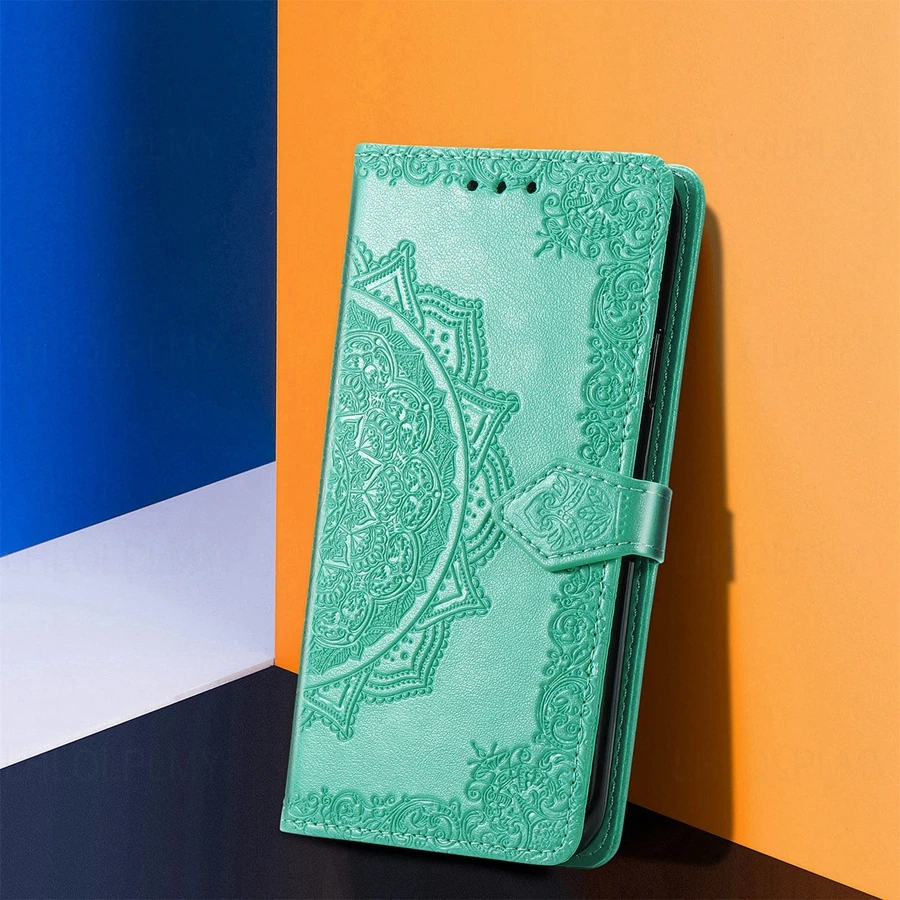 Floral Leather Wallet Flip Cover – Stylish and Elegant Design
