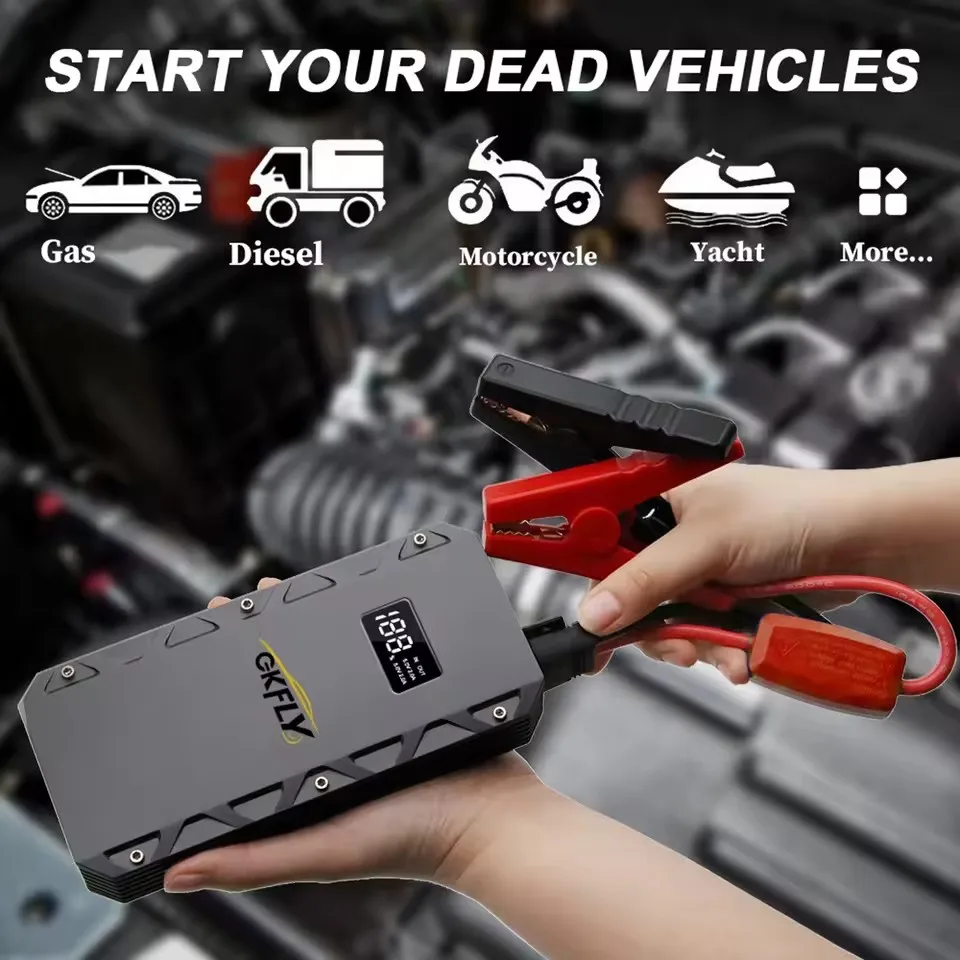 Car Jump Starter High Power 6000A 5000A 3000A Portable Starting Device Power Bank Car Battery Booster Buster For Petrol car jump starter jump starter