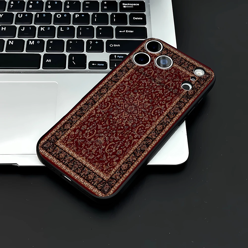Vintage Persian Carpet Design Shockproof Silicone Phone Case