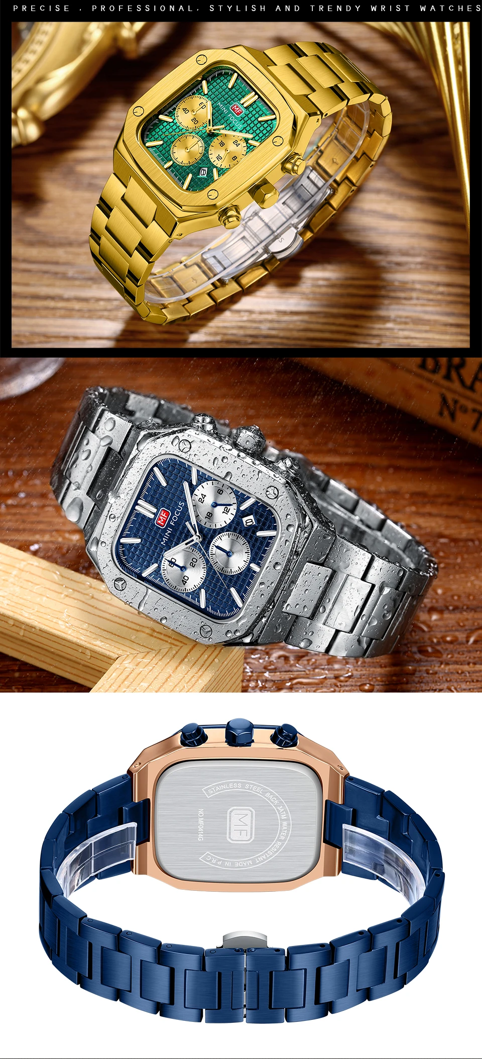 MINI FOCUS Quartz Watch for Men Waterproof_voghion.com