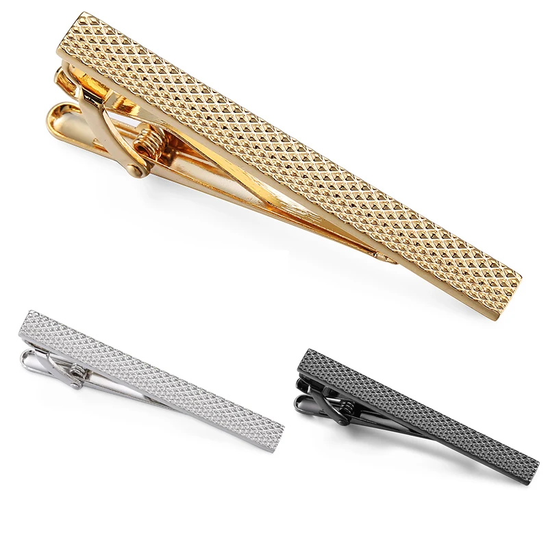 

Классические мужские и женские Зажимы для галстука высококачественные 3-цветные металлические зажимы в горошек с Резьбой Аксессуары для деловых рубашек Ювелирные изделия Подарки