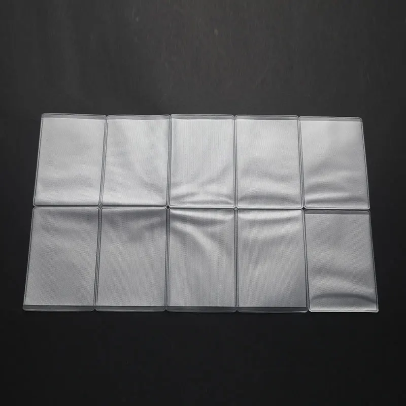 10PCS PVC Clear Card Cover   Bank Credit ID Container Cardholder PVC Transparent Card Holder Passport Pass Cover Waterproof Card