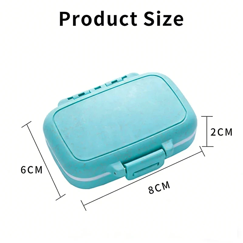 Portable and Lightweight Pill Organizer for Home and Travel - Compact and Practical Pill Case
