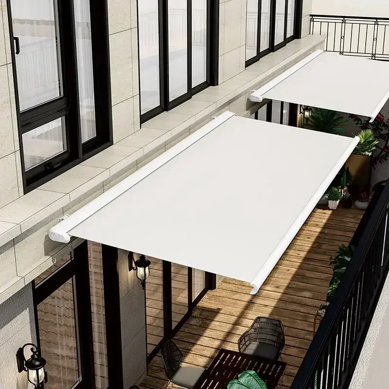 

Полноразмерный Телескопический зонт, наружный электрический пульт дистанционного управления, высококлассный роскошный тент для виллы, балкона