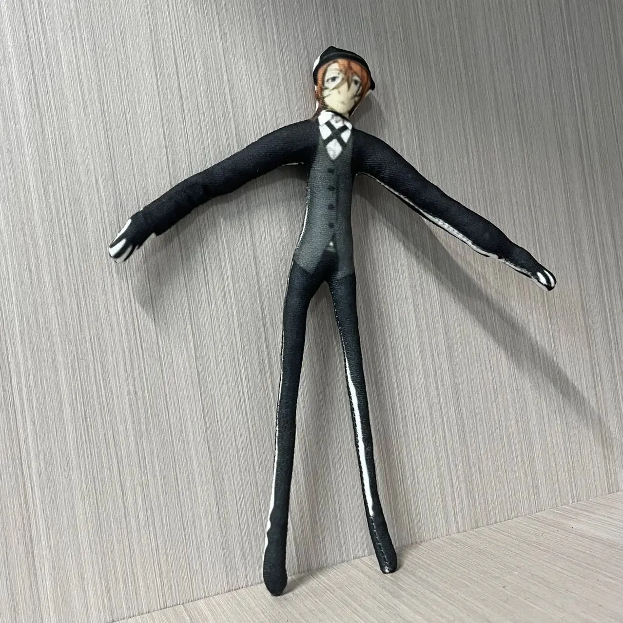 Bungo Stray Dogs, Dazai Osamu, Edogawa Rampo, niedliche Cartoon-Puppe mit beweglichen Gliedmaßen, im DIY-Stil, abstraktes Maus-Design, Dekorationsobjekt. – Detail 7