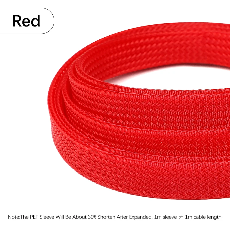 Expandable PET Braided Cable Sleeve - Wire Protection Sheath, Multiple Sizes Available