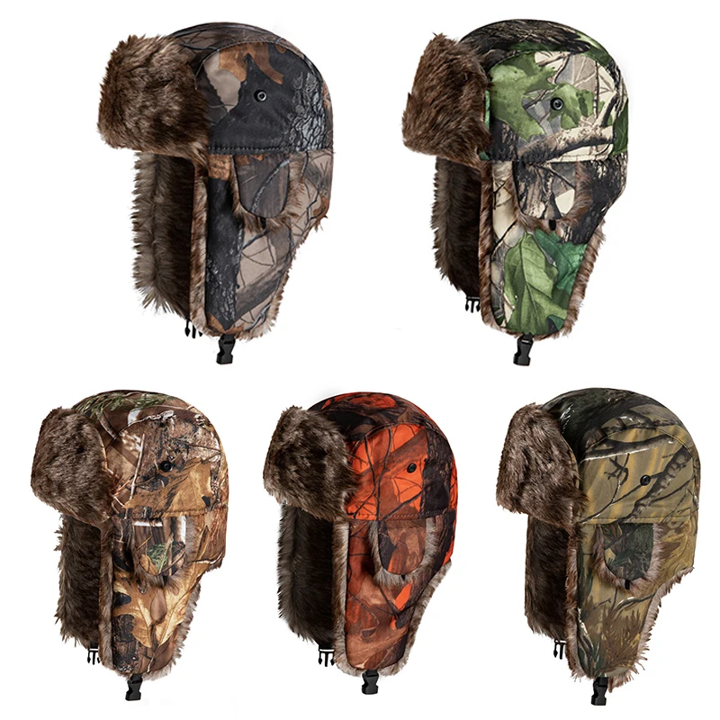 Earflap Hat Winter Hat Camouflage Lei Feng