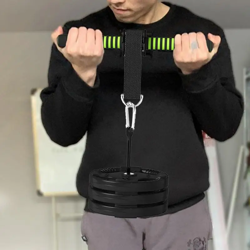 Arm Strength Trainer hand wrist exerciser Forearm Strength Trainer Arm Workout Wrist Training Roller Muscle Exercises Bar Waist Roller Equipment Gym Fitness Accessories