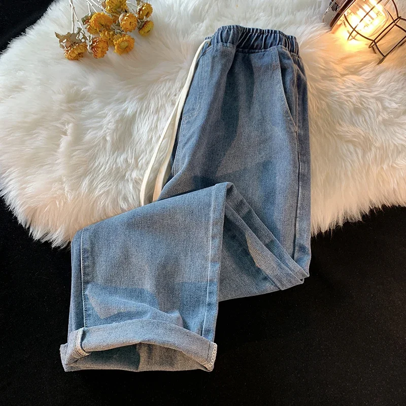 بنطلون جينز رجالي فاخر قصة مستقيمة