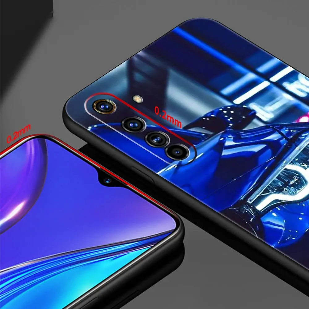 Blue Sports Car Design Phone Case, JDM Inspired - Premium Protective Cover