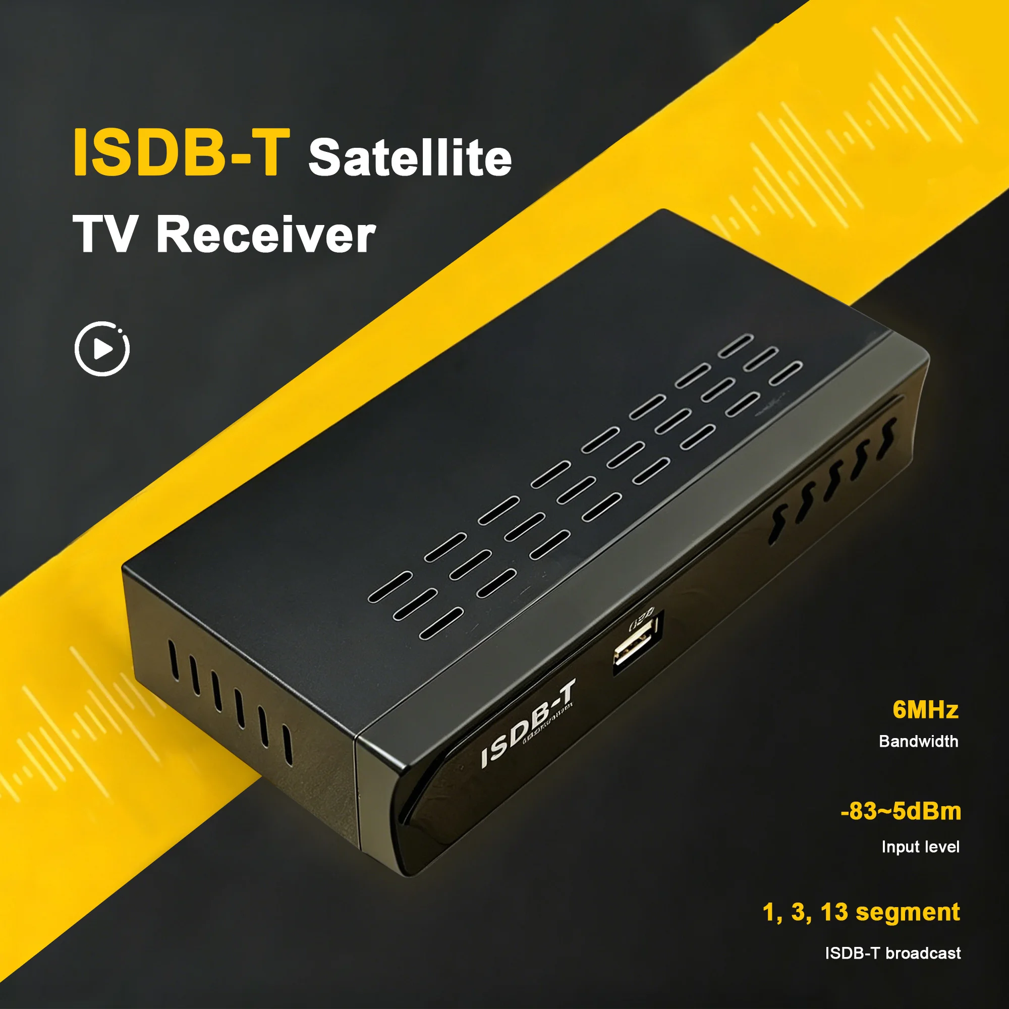 Digital Terrestrial Satellite TV Receiver ISDB-T High-Definition Digital Set-Top Box VHF/UHF TV Receptor Box 1080P H.264 MPEG-4