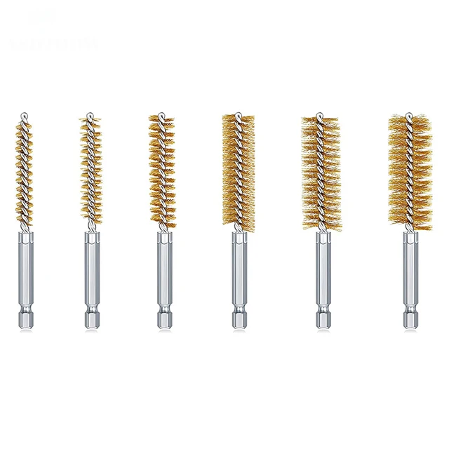 Brosse de perçage en acier inoxydable, fil torsadé, brosses de nettoyage pour perceuse électrique, outil d'impact, nettoyage 3