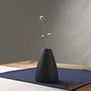 2024 New Black Ceramic Small Vase Home Decoration Crafts Tabletop Ornament Simplicity Japanese-style Decoration 4