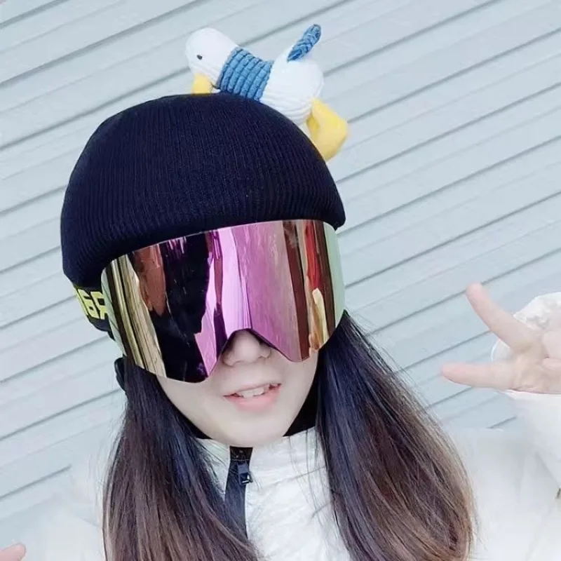 Ski Helmet Cover Cute Cartoon Cat's Ears (Steamed Cat-ear Shaped Bread) Single and Double Board Battery Helmet Cover