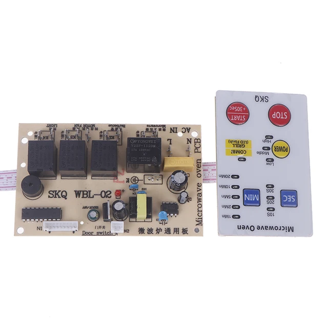 Carte universelle pour four à micro-ondes, carte mère de réparation, Circuit imprimé modifié, accessoires de remplacement de boutons Ultra-fins 1