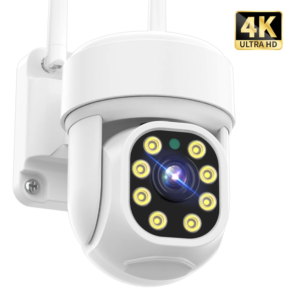 4k 8mp Hd Wifi Camera Outdoor Ptz Ip Camera Auto Tracking Video Surveillance Security Cctv Cam