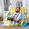 Football superstar L-Leo-Messi-i flannel adult and children's blanket sofa bed decoration blanket portable blanket gift 3