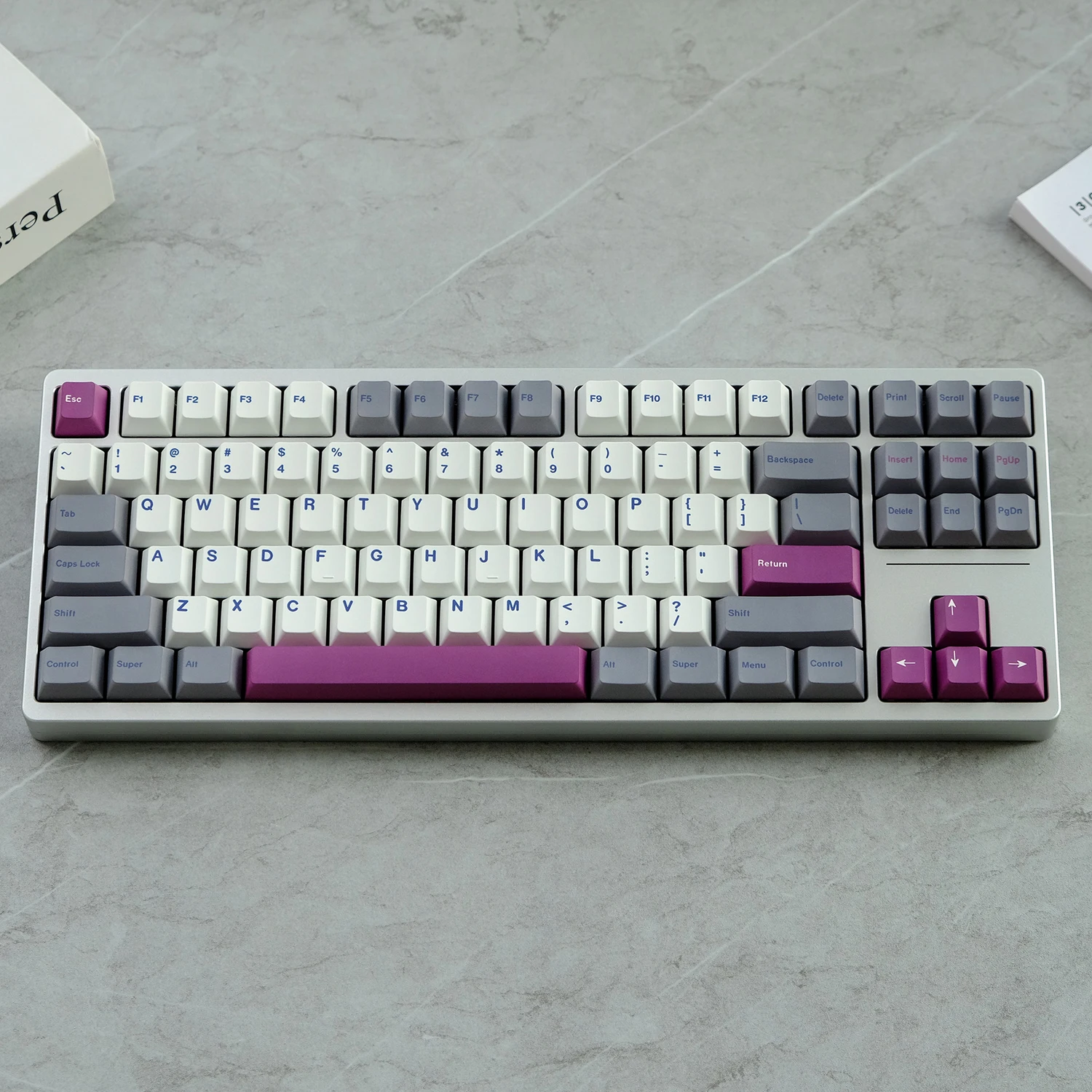 Teclado Mecânico Keycap Inglês Perfil Cereja Pbt Sublimação Dye Gmk Dmg Keycaps Switch mx Gk61 64 67 75 84 87 980 - Imagem 6