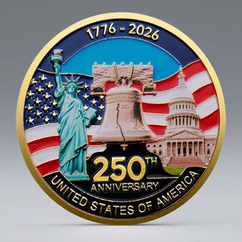 1776-2026 250th AnniversaryUnited States of America Liberty Bell Souvenir Coin
