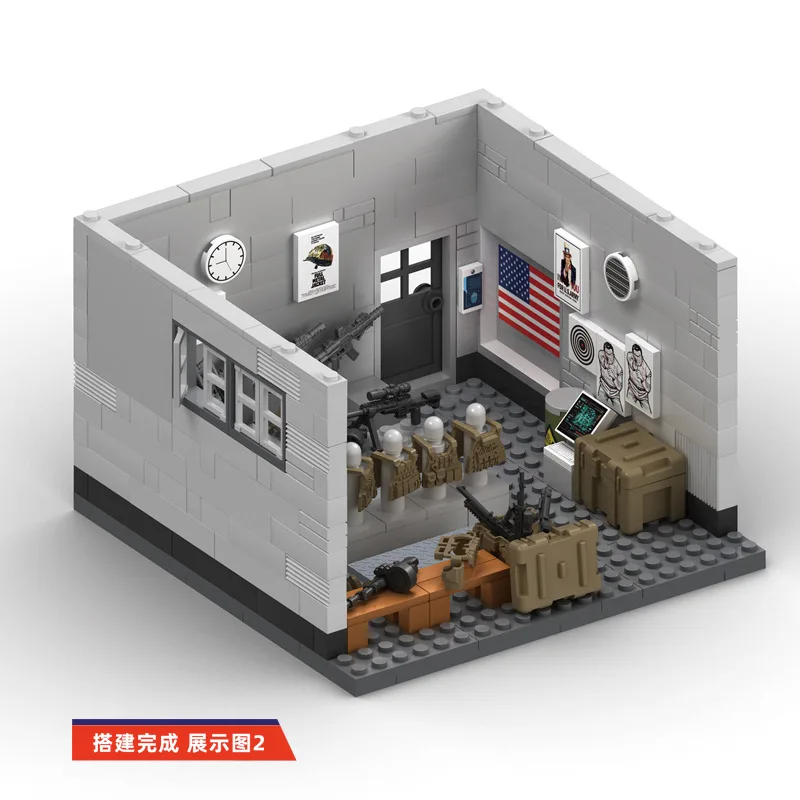 Ww2 Modello Militare Serie Mini Arma Magazzino Formazione Base Building Blocks Mattoni Giocattoli Regali