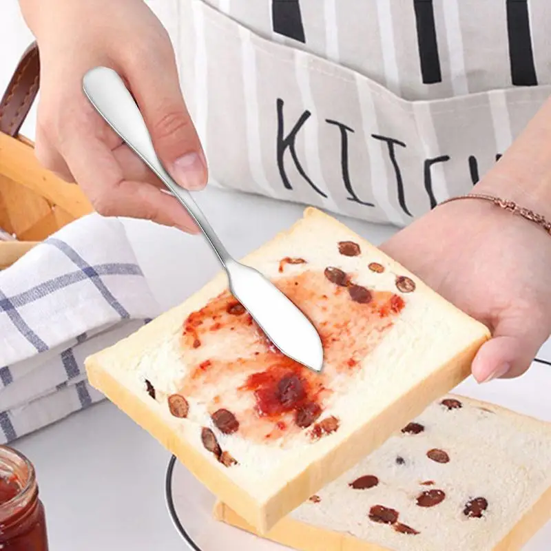 Butter Knife Bread Toast Knife Cheese Jam Peanut Butter Scraper Mini  Vertical Butter Sauce Knife Household Kitchen Tool Knife - AliExpress