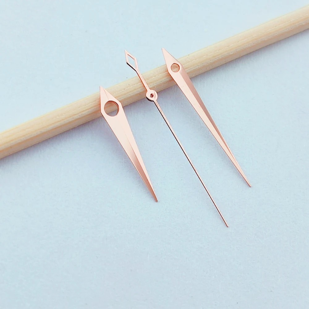 nh35 hands polished hands silver/rose gold watch cocktail style watch accessories replacement part