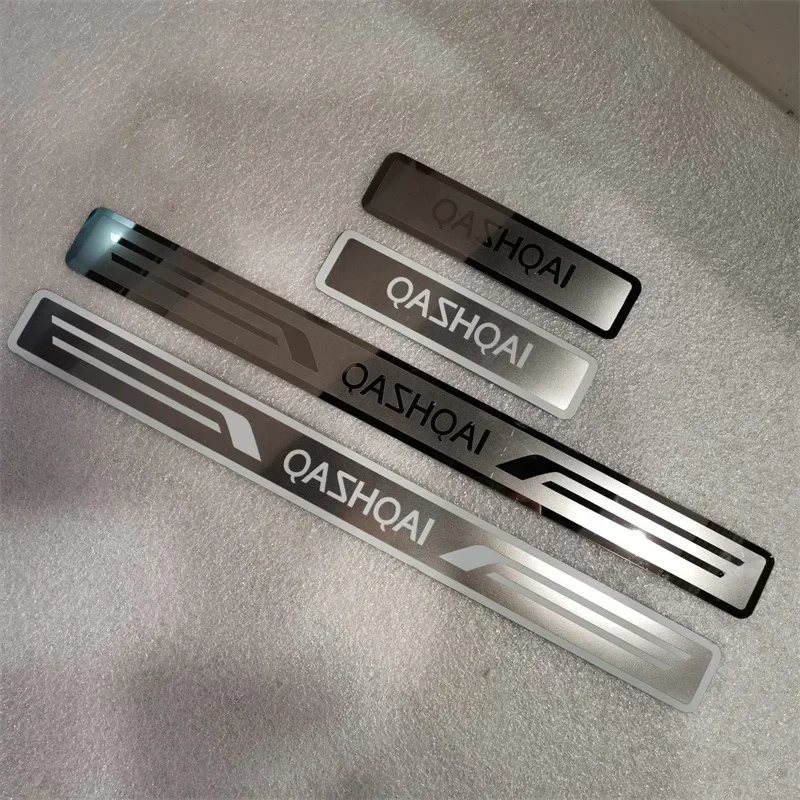 닛산 캐시카이 J11 2016-2017 2018 2019 2020 2021 문짝 씰 페달 스커프 플레이트 스테인레스 스틸 가드 보호대, 자동차 액세서리
