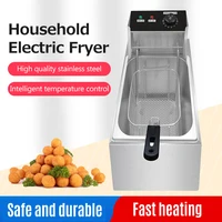 Electric Deep Fryer Household 4L Fryers Multiple Functions Automatic Constant Temperature 1500W High Power Stainless Steel Fryer 1