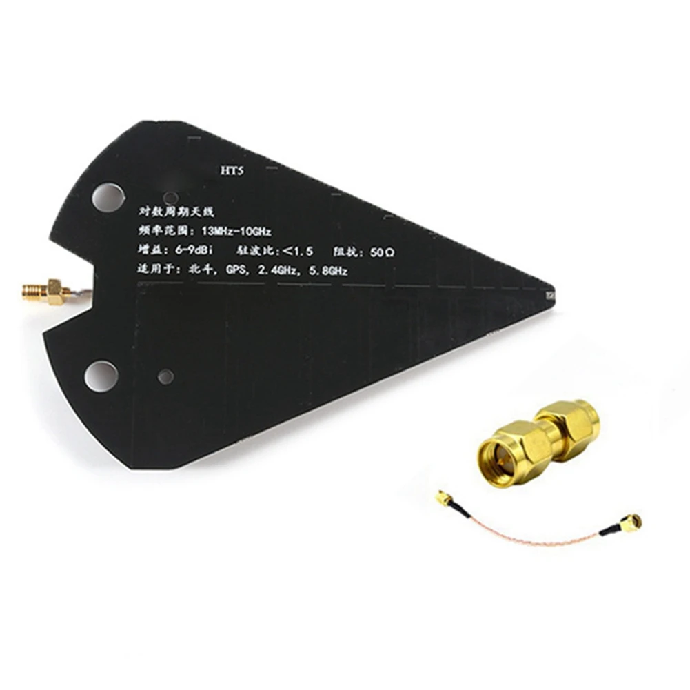 X49A-HT5 로그 주기 안테나 1.3-10Ghz 광대역 지향성 안테나 고이득 6-9Dbi 50Ω VHF UHF SHF 베이더우 GPS용