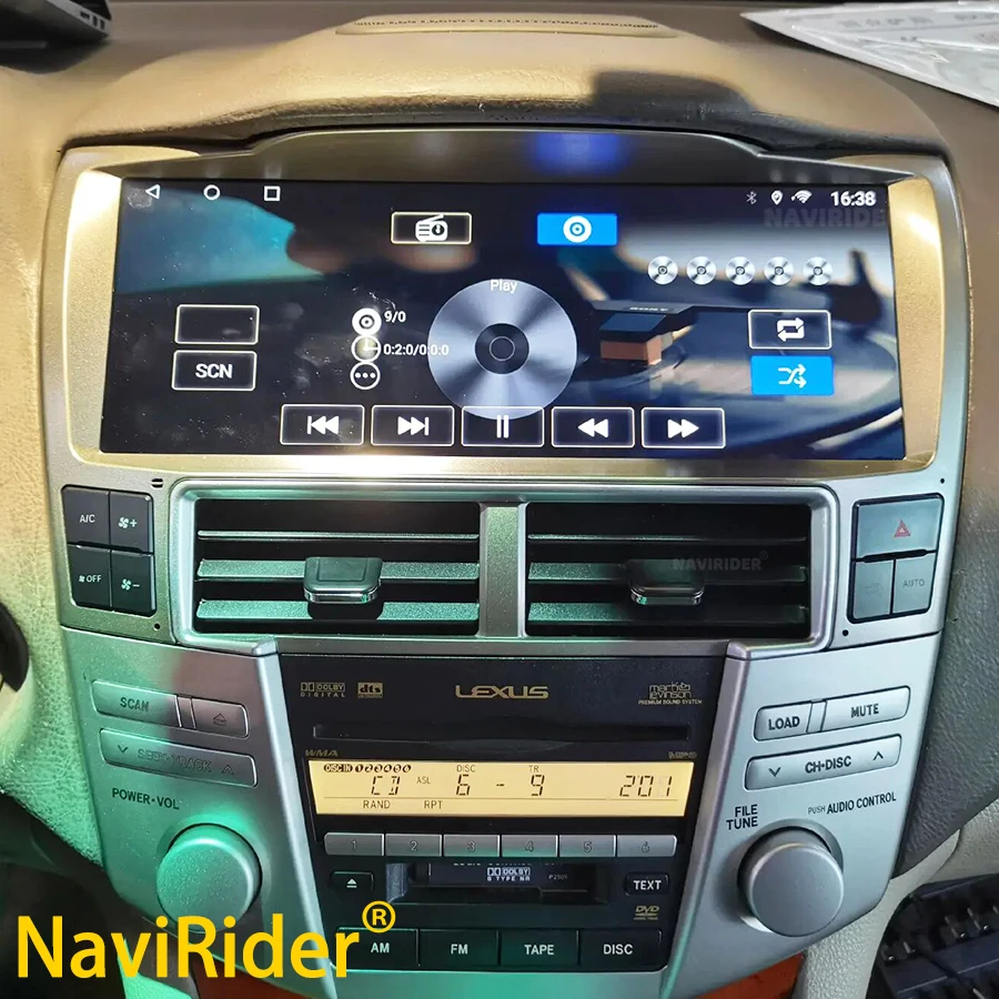 

12.3'' IPS Screen Android For Lexus RX300 RX330 RX350 RX400h Toyota Harrier Car GPS Multimedia Video Player Auto Tape Recorder