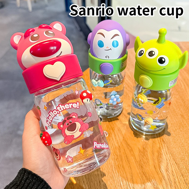 

Новинка, оригинальная пластиковая чашка для воды с героями мультфильмов My Melody Kuromi, симпатичная портативная чашка для питья с защитой от падения