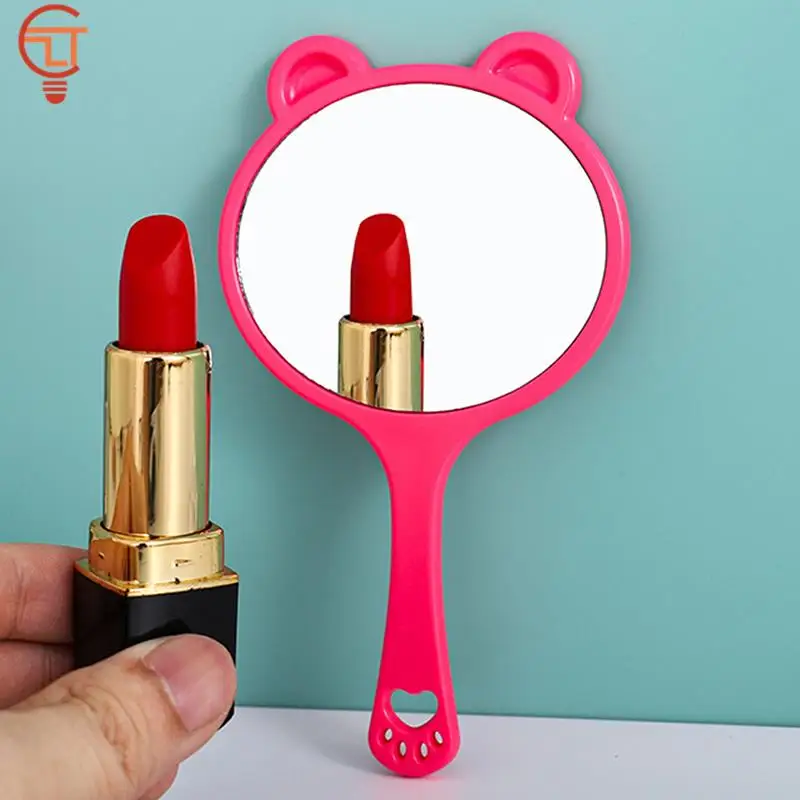 Handheld Makeup Mirror Square Makeup Vanity Mirror with Handle Hand
