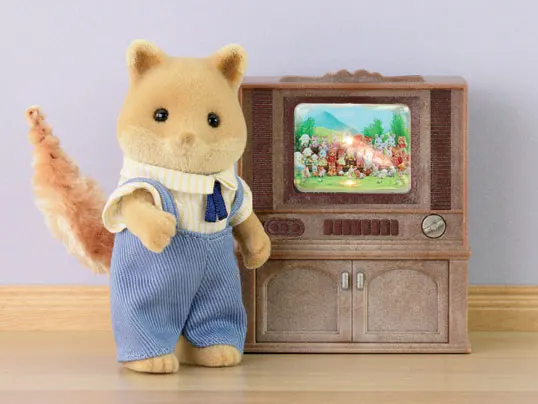 Sylvanian Families Dollhouse Playset Luxury Color TV Set Furniture Accessories Gift Girl Toy New in Box 4264 4