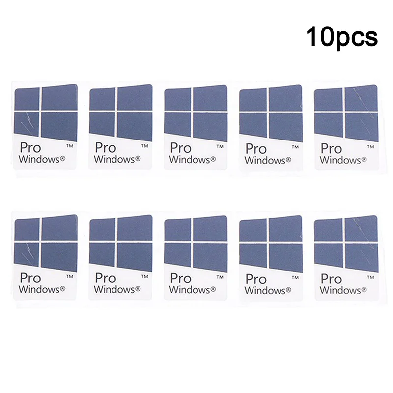 

10pcs Blue Notebook Desktop Computer Windows10 Sticker WIN10 PRO Label