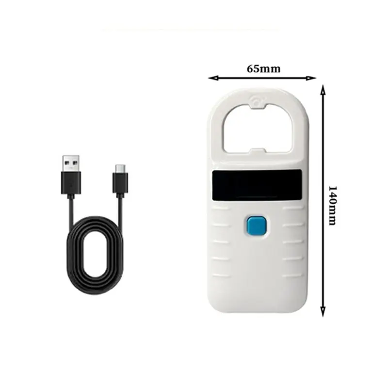 정밀 애완동물 칩 리더 USB+ 블루투스 동물 스캐너 134.2Khz/125KHZ EMID/FDX-B ISO11784/85 형식 동물 ID 지원
