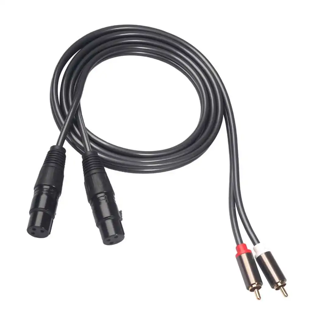  RCA -XLR  ̺, 2 XLR-2 RCA ÷ , HIFI ׷  ͽټ ̺, 1.5m