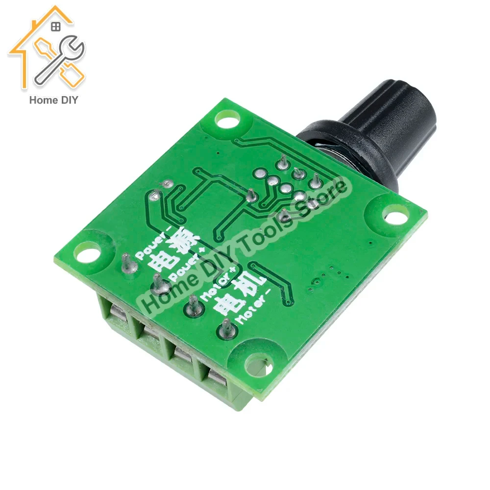 DC 1.8V-15V 2A 30W PWM Motor Speed Controller Regulator Low Voltage Fan Speed Control Switch PWM Adjustable Drive 5V 12V