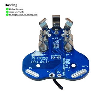 Circuito PCB BMS di protezione carica batteria per Milwaukee M12 12V 1.3Ah 1.5Ah 2Ah 4Ah 48-11-2411 M`12 Batteria agli ioni di litio