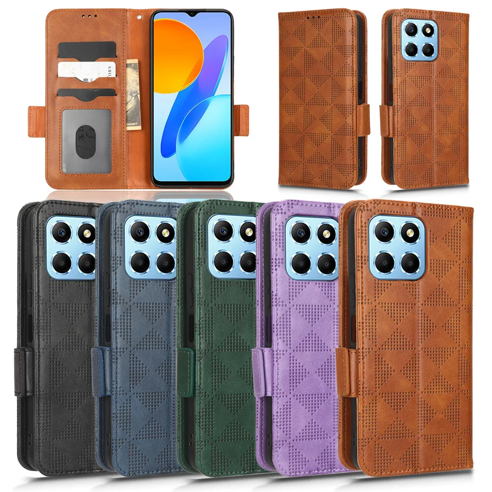 Per Honor X6 5G Multi-Card Slot Leather Book Flip Design Wallet Case Vne-Lx1 Soft Cover Per Honor X6 5G