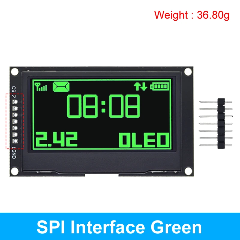 2.42-Inch OLED HD Display Module with SPI/IIC Interface