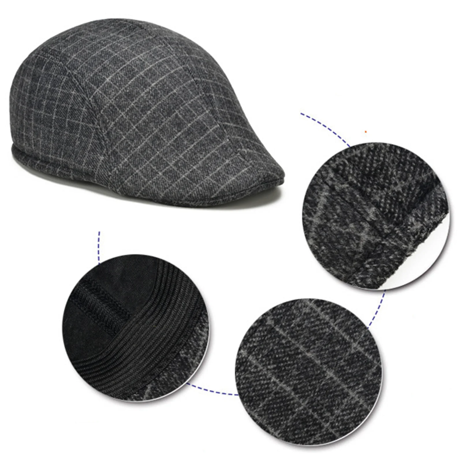 2024 Retro Newsboy Caps Men Octagonal Hats British Painters Hat Autumn Winter Berets Herringbone Flat Caps Hip Hop Berets Gorras 5