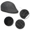 2024 Retro Newsboy Caps Men Octagonal Hats British Painters Hat Autumn Winter Berets Herringbone Flat Caps Hip Hop Berets Gorras 5