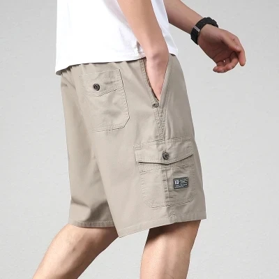 Men's Shorts Loose Casual Middle-aged Capris in Summer Wear Dad's Pure Cotton Home Pants Outside in Summer Casual Shorts 2022 casual shorts for men Casual Shorts