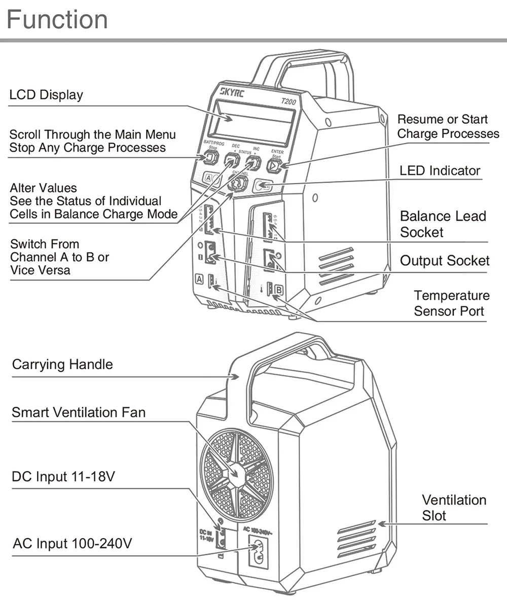 SKYRC T200 T400 T100 AC/DC Lipo ͸  뷱 , Ʈ罺 Ʈ п , RC ͸ ,  