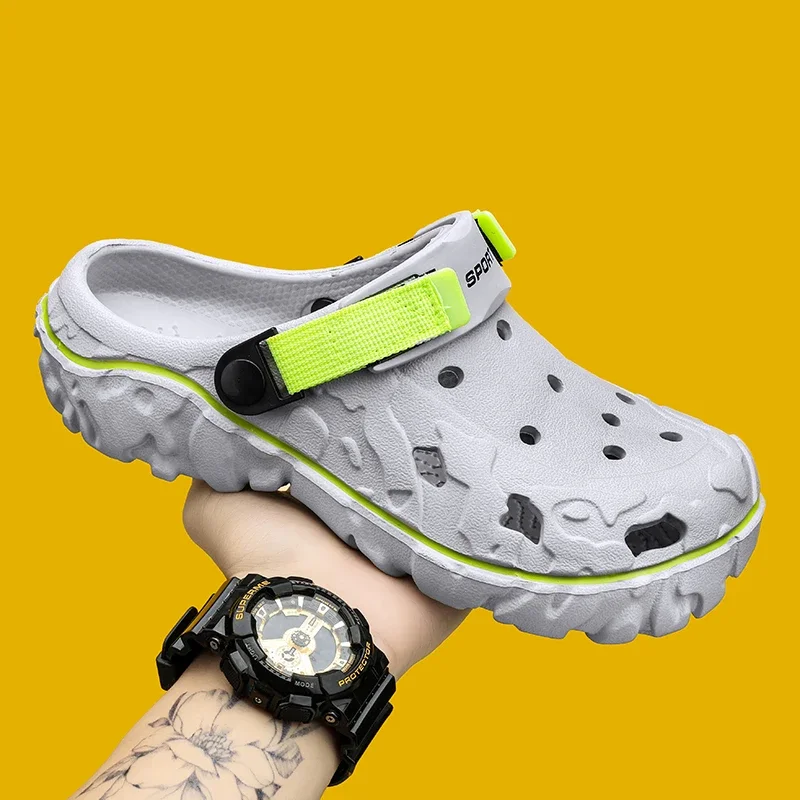 Men Slippers Summer New EVA Soft-soled Slides Sandals Indoor Outdoor Walking Beach Shoes Flip Flops Mens Shoes Big Size 46 47 2