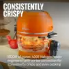 Large 5 Quart Air Fryer Halogen Infrared Convection Oven Multicooker Quick Healthy Meals Defrost Roast BBQ Oil-Free 1200W 5