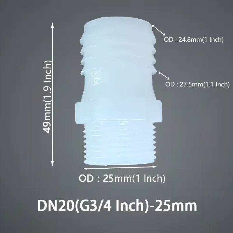 Water Pump Accessories 5pcs Plastic Hose Connector