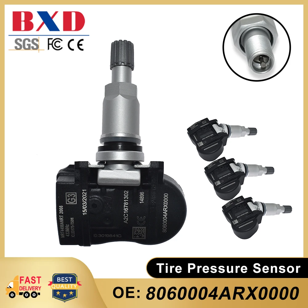 

1/4 шт. 433 МГц датчик давления в шинах 8060004ARX0000 для Trumpchi GM6 2018-2019