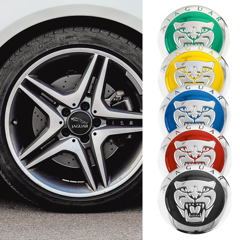 4pcs Car Wheel Hub Center Cap Metal Emblem Stickers Accessories For
