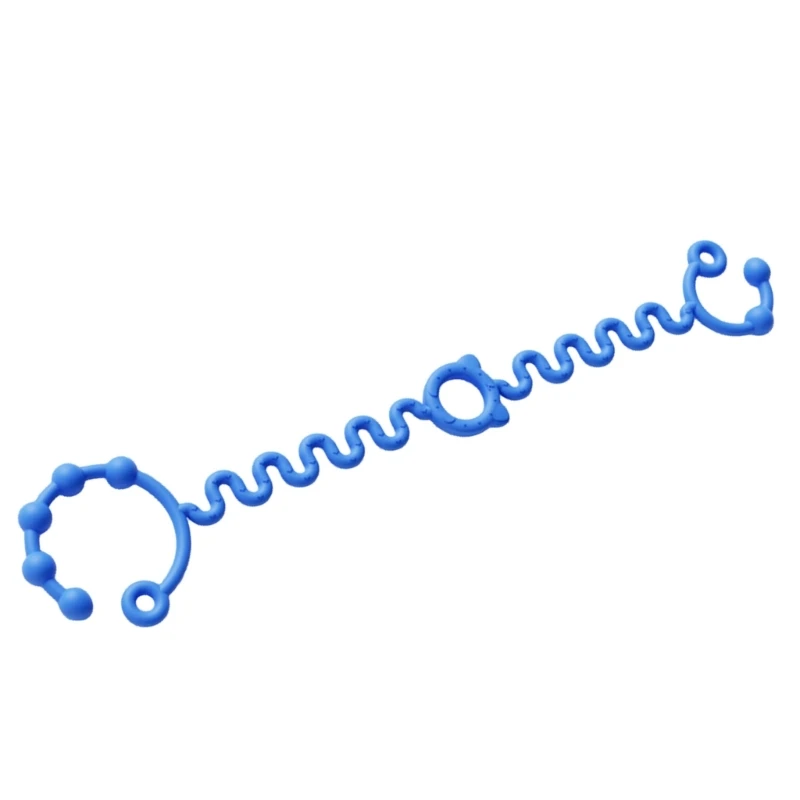Silicone Pacifier Chain Teething Toy Anti-lost Strap Drop Prevention Rope Belt QX2D